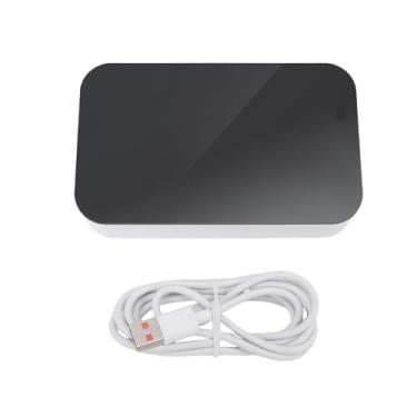 Imagem de Luqeeg Relógio Digital WiFi Inteligente, Monitor de Umidade do Termômetro, Estação Meteorológica Com Display LED, 4 Níveis de Brilho, Sincronização Automática de Tempo e 2 Alarmes, Compatível Com o