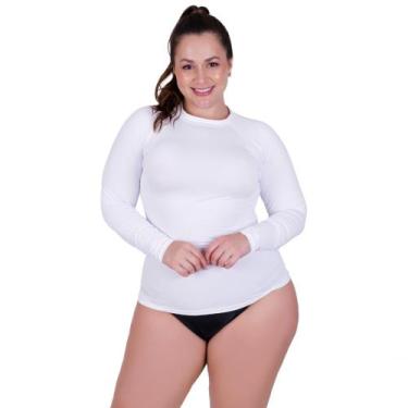 Imagem de Camisa Plus Size Proteção Solar UV 50+ Blusa Térmica Segunda Pele Frio