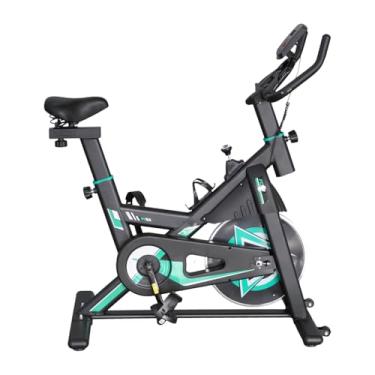 Imagem de Bicicleta de Spinning Premium Verde, Reforçada com Inércia 17kg, Capacidade até 140kg