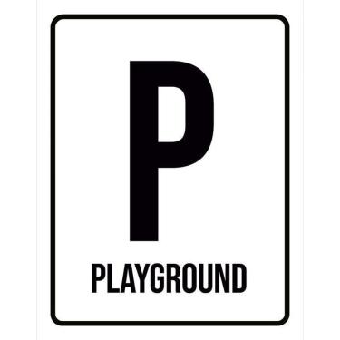 Imagem de Kit 3 Placas Sinalização - Playground P