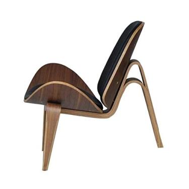 Imagem de Mobiliário de sala de estar de 3 pernas moderno cadeira de bar cadeira de bar moderna cadeira de bar cadeiras de bar cinza compensado couro sintético sofá único cadeira sorridente preta