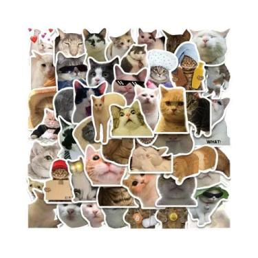 Imagem de Adesivos De Animais MEME De Gato Engraçado Kawaii Para Scrapbooking, C