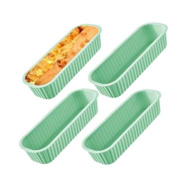 Imagem de Mini Forma Retangular De Silicone Para Doces, Pão E Biscoitos - Utensí