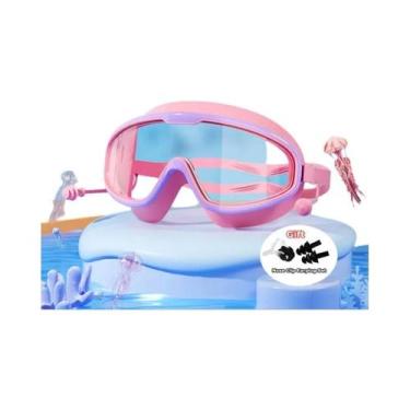 Imagem de Óculos De Natação Com Lentes Grandes Antiembaçantes E Proteção UV, Imp