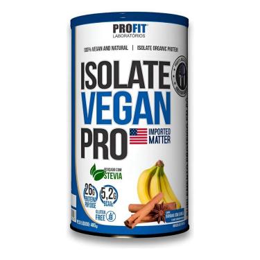 Imagem de Proteína Isolate Vegan Pro 480g Banana Com Canela Profit