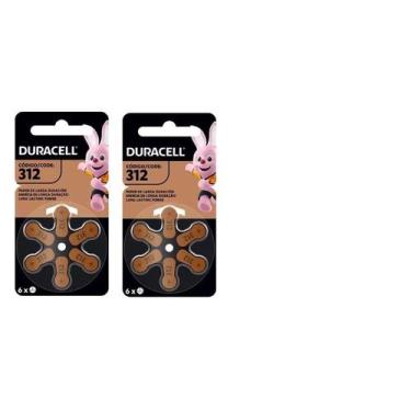 Imagem de 12 Bateria 312 Para Aparelho Auditivo Duracell Original
