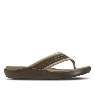 Imagem de Chinelo Olympikus 921 Masculino, Marrom, 39/40
