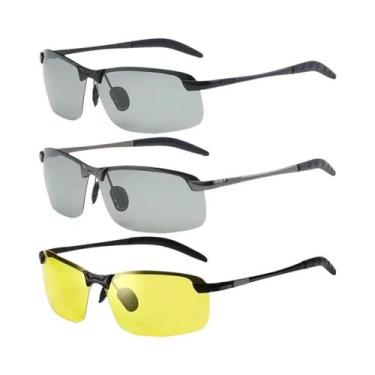 Imagem de Óculos De Sol Fotocromáticos Polarizados Masculinos UV400 Chameleon Pa