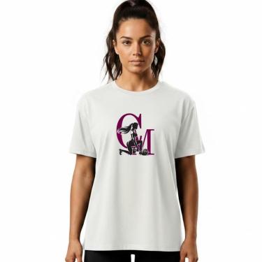 Imagem de Camiseta Feminina Algodão Premium GYM Caminhada Academia-Feminino
