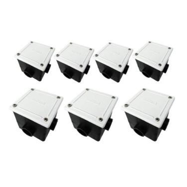 Imagem de Kit 7 Caixa de Passagem LED Piscina Tampa ABS - Sodramar