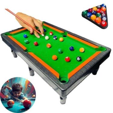 Imagem de Sinuca De Brinquedo Infantil Mini Mesa Diversão - Atena