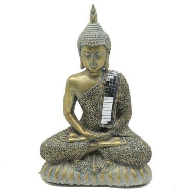 Imagem de Buda Sentado 30,5cm Just Home Collection