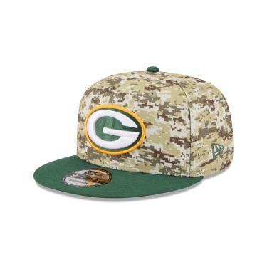 Imagem de BONE NEW ERA 9FIFTY GREEN BAY PACKERS NFL SALUTE SERVICE 2025 MILITAR-Masculino