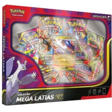 Imagem de Cartas Pokémon Coleção Mega Latias Ex Com 49 Cards - Copag