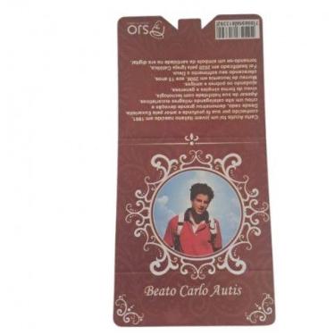 Imagem de Medalha Carlo Acutis Dourado com Cartão - Outros