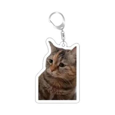 Imagem de Chaveiro De Memes De Gatos Engraçados, Presente Para Estudantes, Cordã