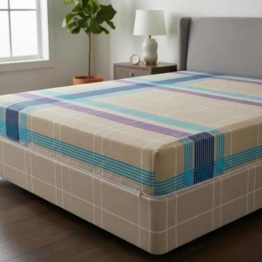 Imagem de Capa Protetor para Colchão Solteiro Box Estampada Zíper - Casa Ideal E
