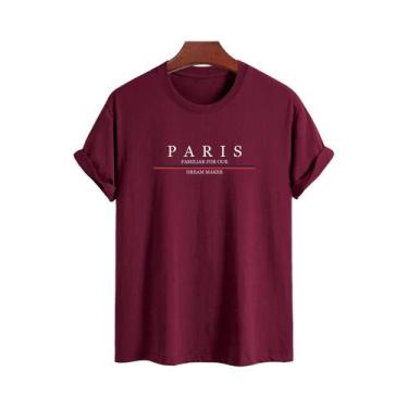 Imagem de Moletom Masculino Com Estampa Paris, Corte Solto, Casual, Gola Redonda