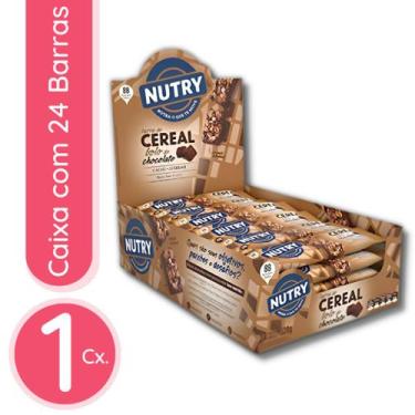Imagem de Barra de Cereal Nutry Bolo de Chocolate  Caixa com 24 Unidades