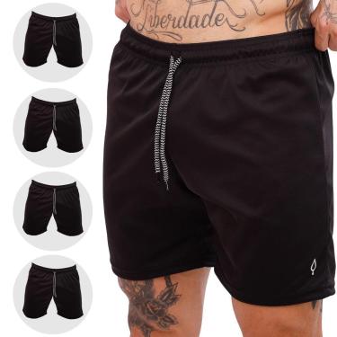 Imagem de Kit 5 Calção Masculino Dry Futebol Academia Caminhada Com Bolso-Masculino