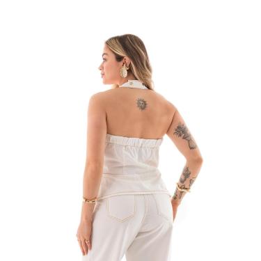 Imagem de Blusa Jeans Feminina Arauto Frente Única-Feminino