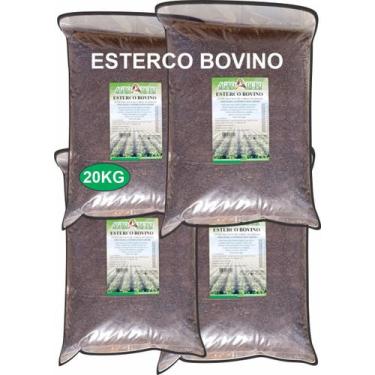 Imagem de Adubo E Composto Orgânico 20kg Esterco Bovino Leiteiro - AGROADUBO