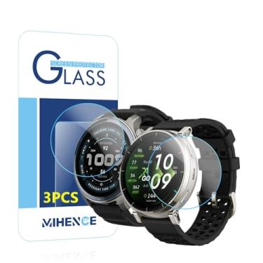 Imagem de MIHENCE Protetor de tela compatível com smartwatch Amazfit Balance 2, película protetora de vidro temperado 9H (3 peças)