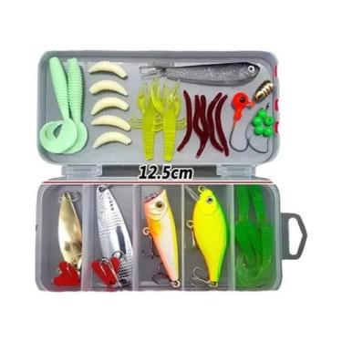 Imagem de Conjunto De Iscas De Pesca Artificiais: Crankbaits Macios E Rígidos, M