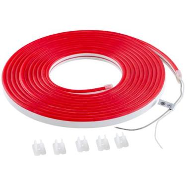 Imagem de Gaya Fita Led Neon 12v Slim 7w Vermelho Rolo 5 metros