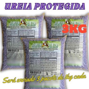 Imagem de Fertilizante 3Kg Ureia Protegida Premium 46%N Sem Perdas - AGROADUBO