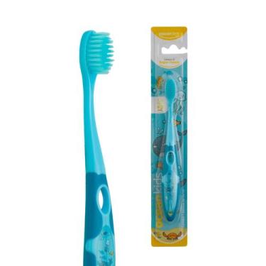 Imagem de ESCOVA DE DENTES INFANTIL OCEAN KIDS Cor:Laranja - Powerdent, Azul