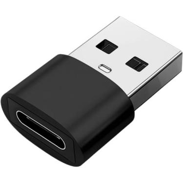 Imagem de Adaptador USB Tipo C para USB Comum (Tipo A), OTG Plug - Genérico