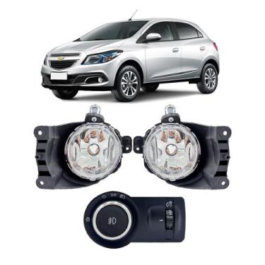 Imagem de Kit farol de milha auxiliar onix 2012 a 2019 botão original - Suits