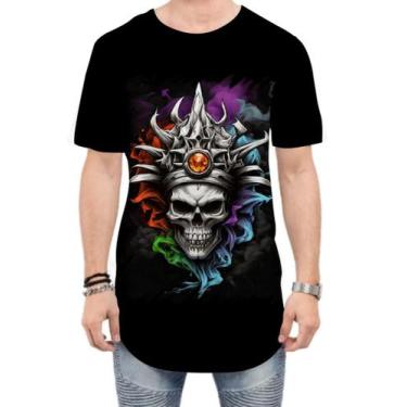 Imagem de Camiseta Longline Mago Caveira Trevas Magia 6 - Kasubeck Store®, GG