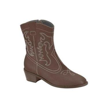 Imagem de Bota Cano Curto Country Moleca 5353201 Feminino-Feminino
