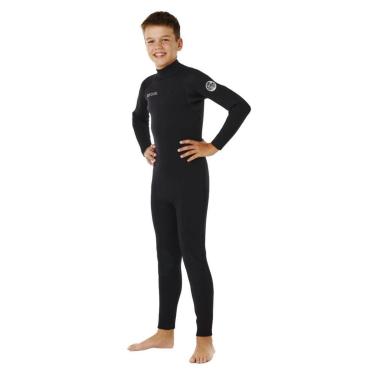 Imagem de Long John Rip Curl Juvenil Trad 3/2mm Back Zip Black-Masculino