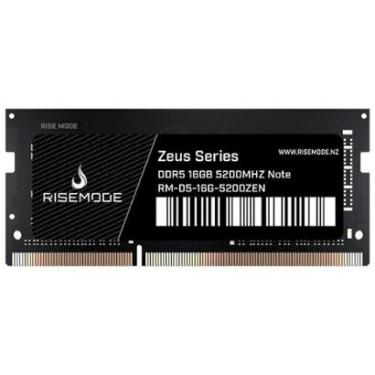 Imagem de Memoria RAM Para Notebook Rise Mode 16GB, 5200MHZ DDR5, Zeus Series, CL42 - RM-D5-16G-5...