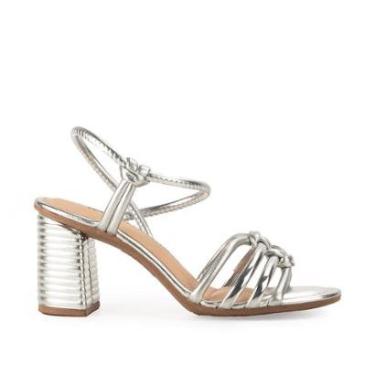 Imagem de Sandália Dakota de Salto Bloco Metalizada Y7781-Feminino