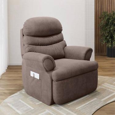 Imagem de Poltrona do Papai Reclinavel Premium Dallas Veludo Just Time