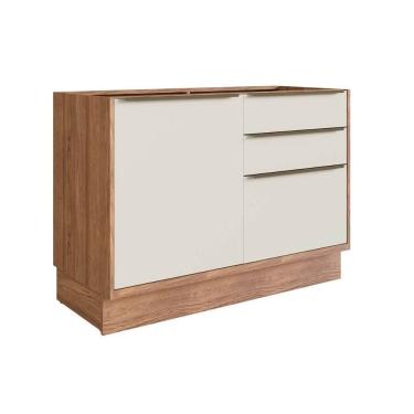 Imagem de Gabinete P- Pia Cozinha Balcão Versalis Ph 3038 C- 1 Porta E 3 Gavetas S- Tampo 120cm F...