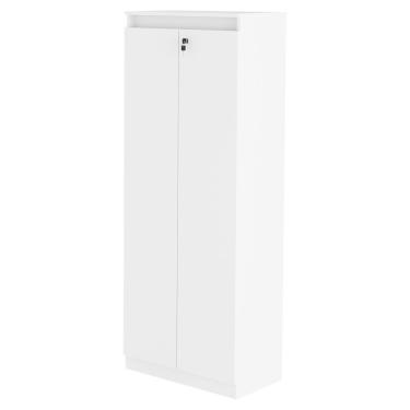 Imagem de Armario Multiuso 2 Portas Com Chave 160x60 Cm Am3110 Branco Tecno Mobili Branco