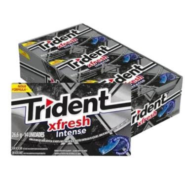 Imagem de Chiclete Trident XFresh Intense14s C/ 12unid 302,4g