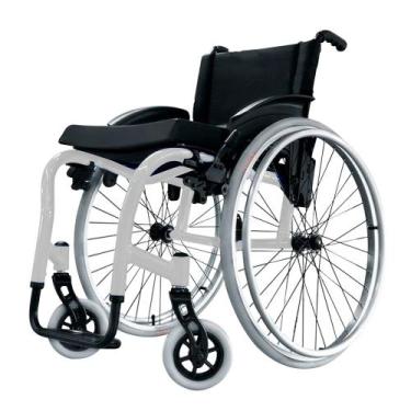 Imagem de Cadeira de Rodas Monobloco Dobrável Star Lite Alumínio Ortobras, 45cm,