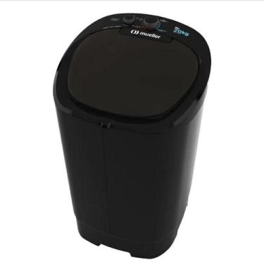 Imagem de Tanquinho de roupas mueller big 20 kg semiautomática preta - 110 volts