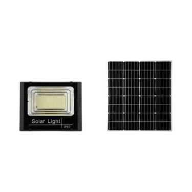 Imagem de Holofote Solar De Alta Potência 30W-500W Para Iluminação Externa E Int