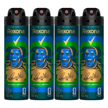 Imagem de Kit Desodorante Aerosol Rexona Antibacterial + Invisible Men 150ml - 4