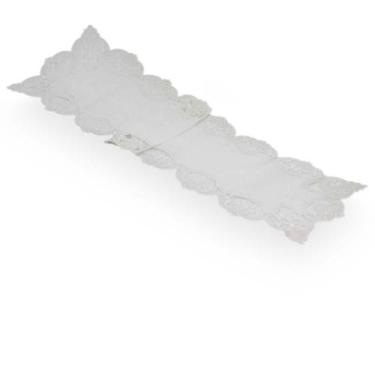 Imagem de Caminho de Mesa Retangular 40x170cm 81201 - Rafimex, Branco