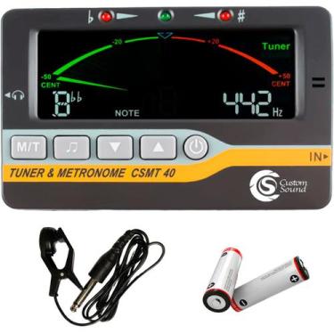 Imagem de Metronomo afinador e diapasao com display digital csmt 40 - CUSTOM SOU