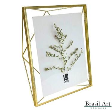 Imagem de Porta-Retrato Prisma 20x25 - Dourado - umbra