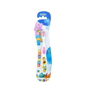 Imagem de Escova Dental Infantil Rosa Super Macia Até 5 Anos Pocoyo Green - Gree